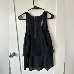 Black double layer mesh tank